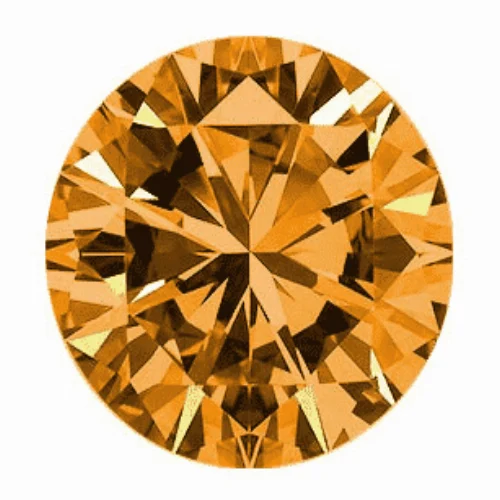 orange lab grown diamonds
